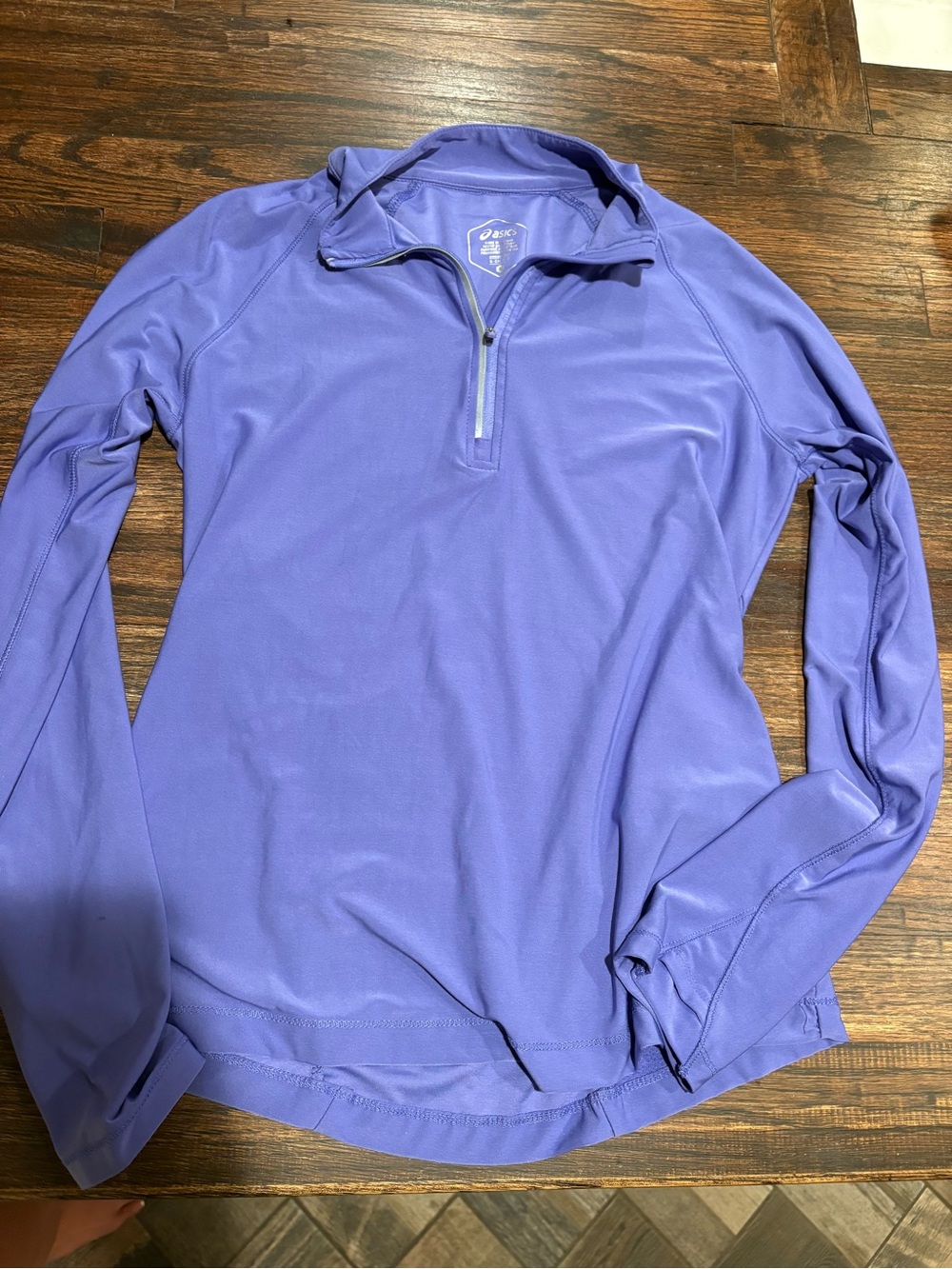 ASICS Lavender/Purple Zip-Front Athletic Top